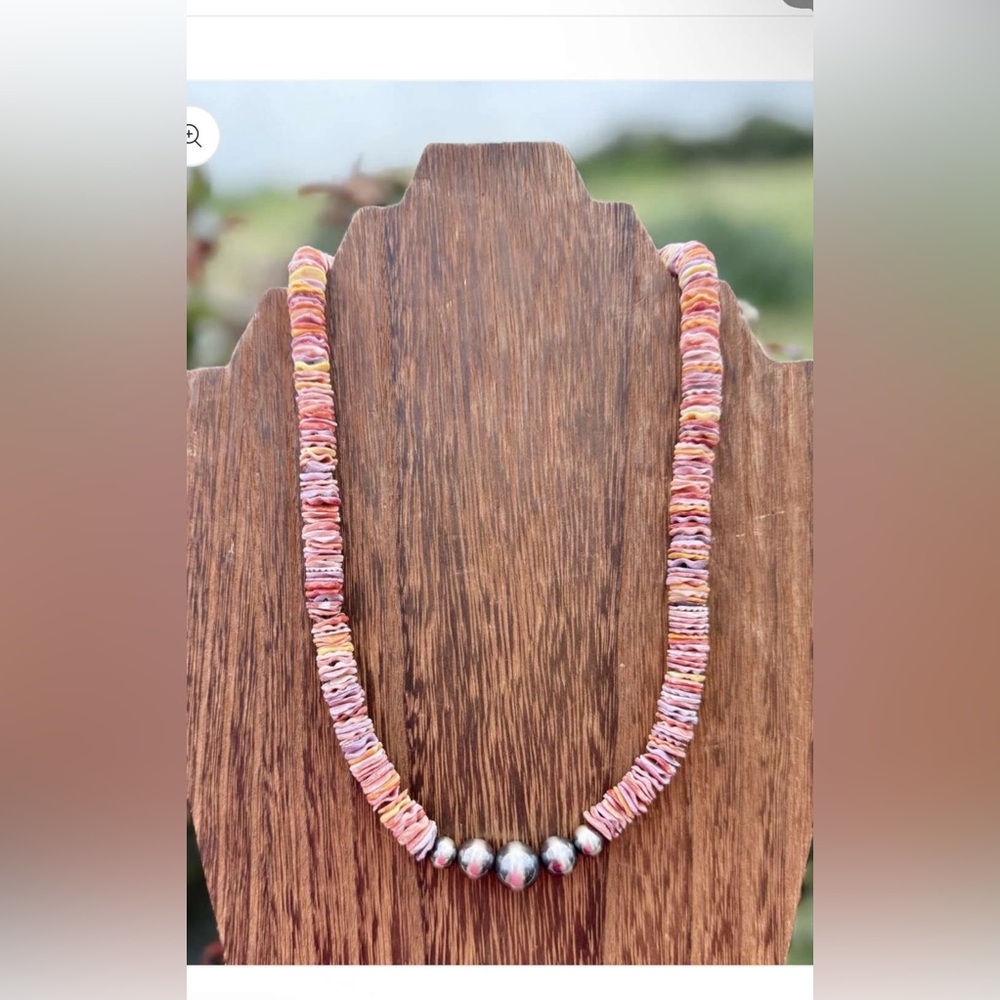 Navajo Pearl and Oyster Necklace